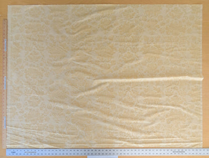 Windsor Castle Renaissance Resist Print Silk Damask - Sun Yellow - By The Yard