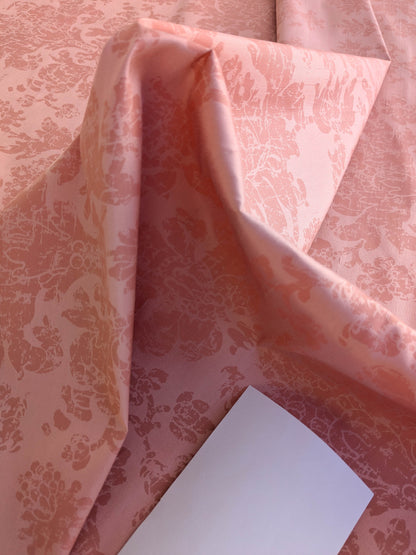Windsor Castle Renaissance Resist Print Silk Damask - Rose Pink - By The Yard