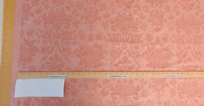 Windsor Castle Renaissance Resist Print Silk Damask - Rose Pink - By The Yard