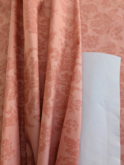 Windsor Castle Renaissance Resist Print Silk Damask - Rose Pink - By The Yard