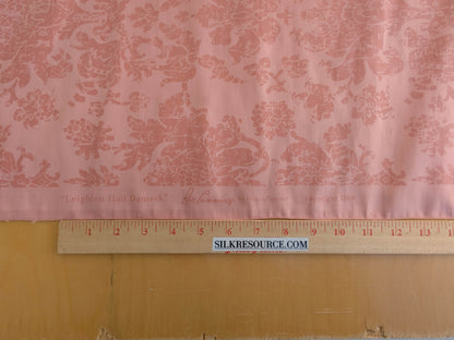 Windsor Castle Renaissance Resist Print Silk Damask - Rose Pink - By The Yard