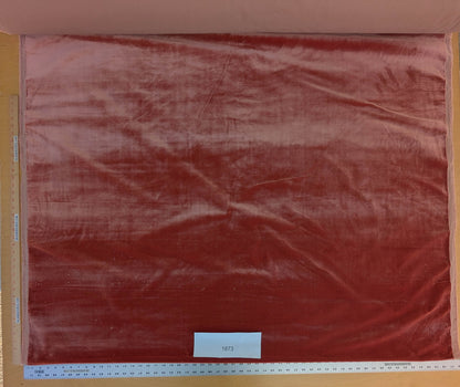 Mohair & Silk Velvet Seaweed Rose - Pink Red Lush - By The Yard