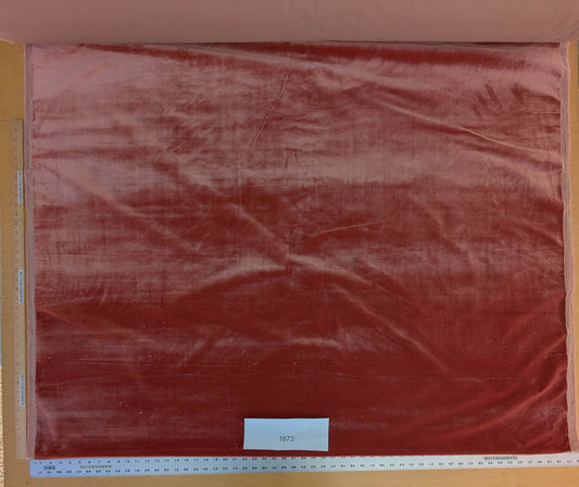 Mohair & Silk Velvet Seaweed Rose - Pink Red Lush - By The Yard