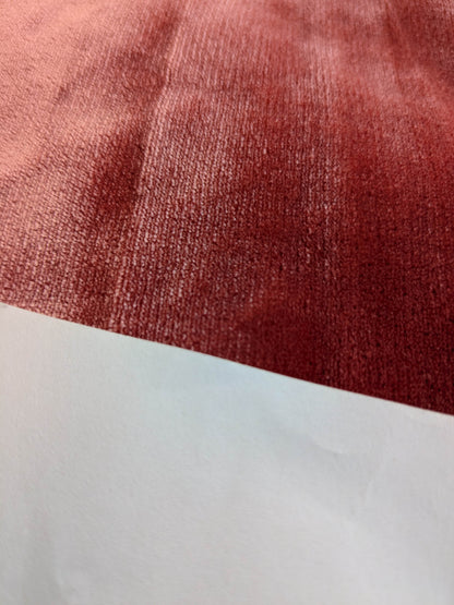 Mohair & Silk Velvet Seaweed Rose - Pink Red Lush - By The Yard