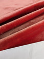 Mohair & Silk Velvet Seaweed Rose - Pink Red Lush - By The Yard
