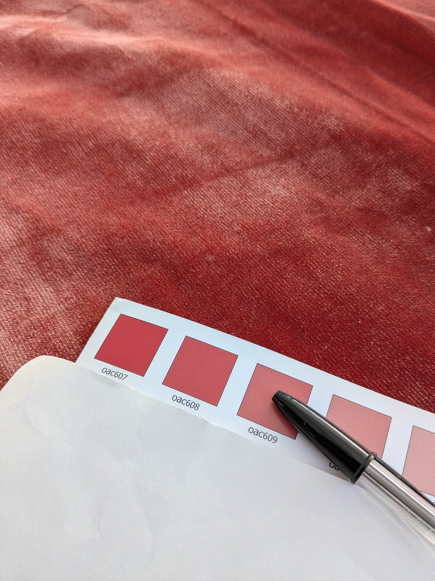 Mohair & Silk Velvet Seaweed Rose - Pink Red Lush - By The Yard