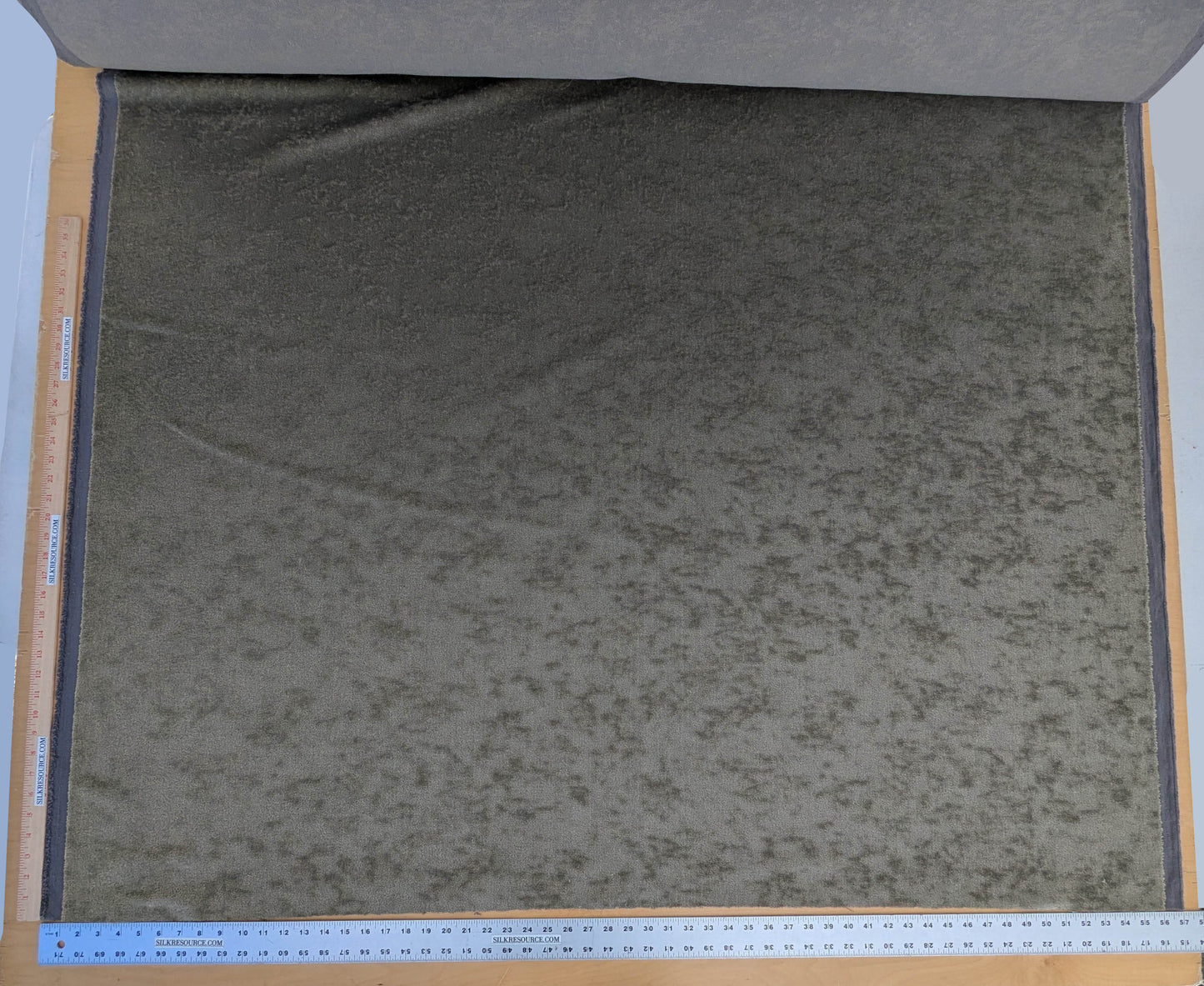 Mohair & Silk Velvet Seaweed Sage - Green - By The Yard