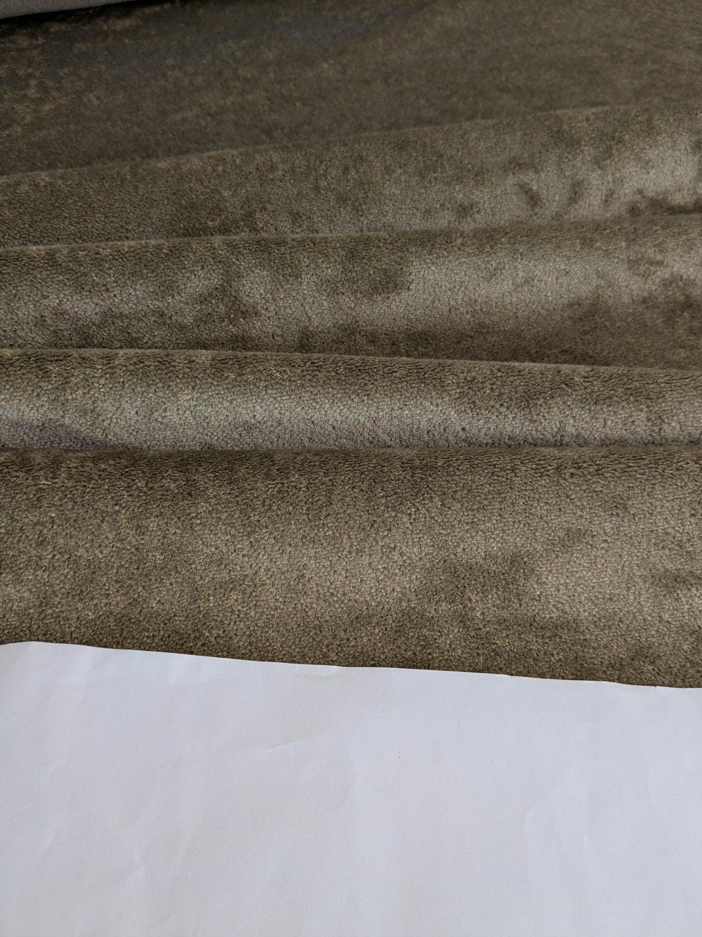 Mohair & Silk Velvet Seaweed Sage - Green - By The Yard