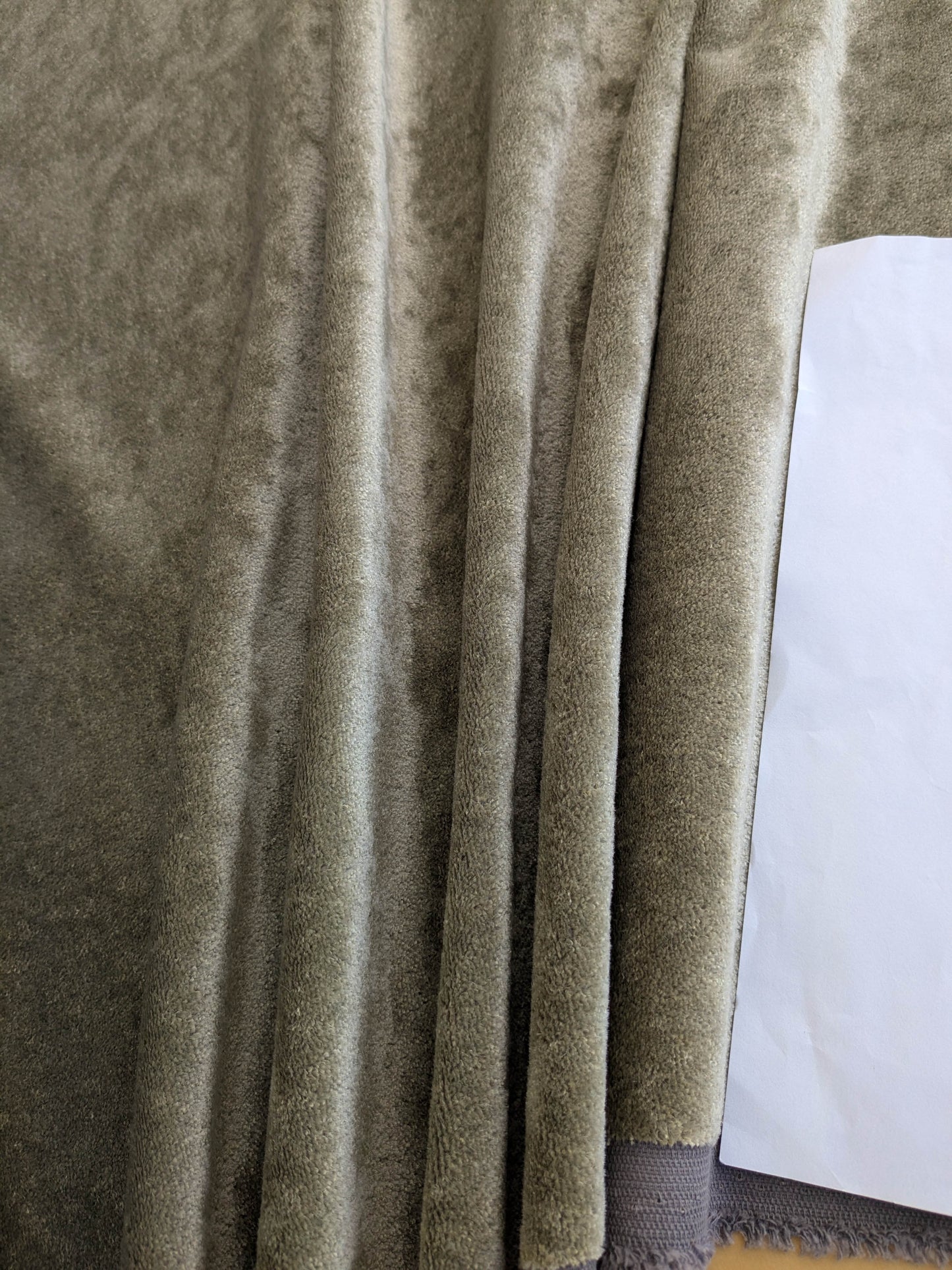 Mohair & Silk Velvet Seaweed Sage - Green - By The Yard