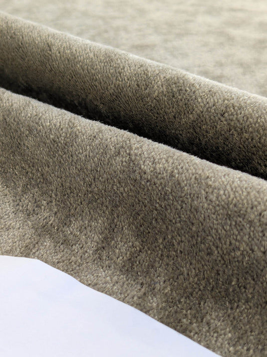 Mohair & Silk Velvet Seaweed Sage - Green - By The Yard