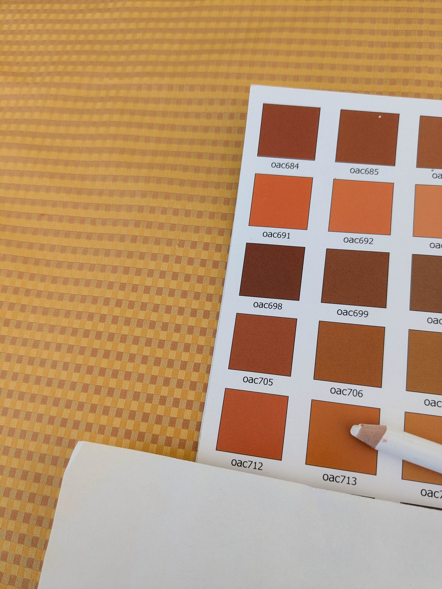 Sparkle Silk Mini Plaid Iridescent Jacquard Silk Fabric - Yellow - By The Yard