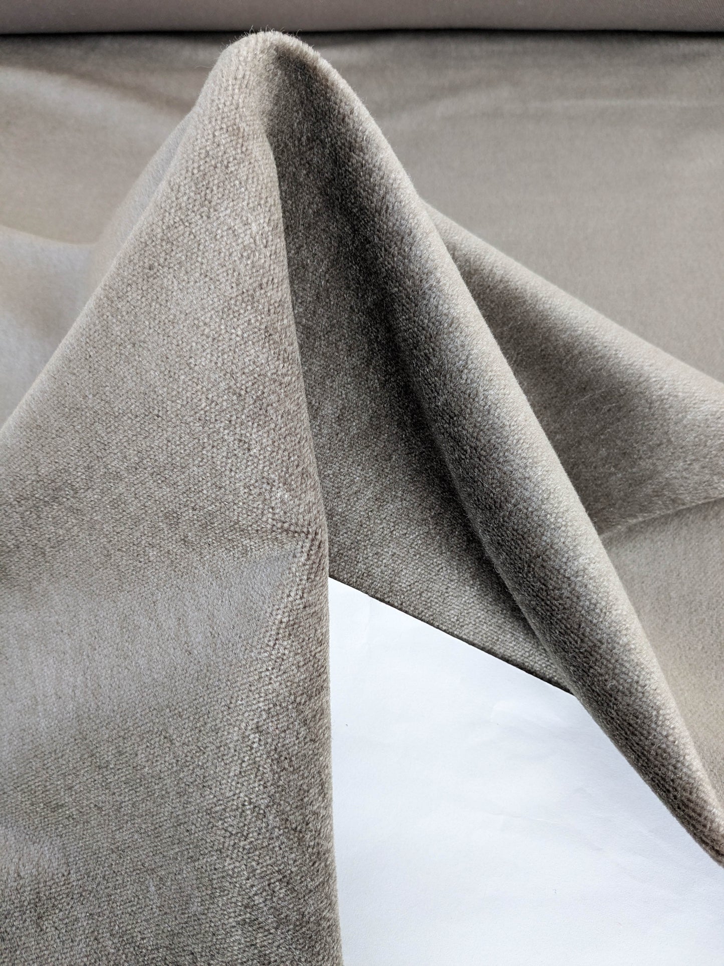 Dreamscope Silk and Mohair Velvet Linen - Brown - By The Yard