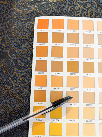 By yard Boboli Garden Silk Damask Italian Metallic Midnight Blue Gold MSRP USD 568/yard