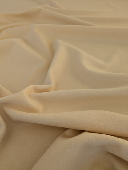 Mongolian steppe Wool Cashmere Blend Muted Fabric- Gold Sunray Yellow - By The Yard