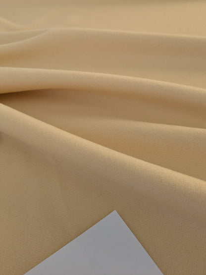 Mongolian steppe Wool Cashmere Blend Muted Fabric- Gold Sunray Yellow - By The Yard