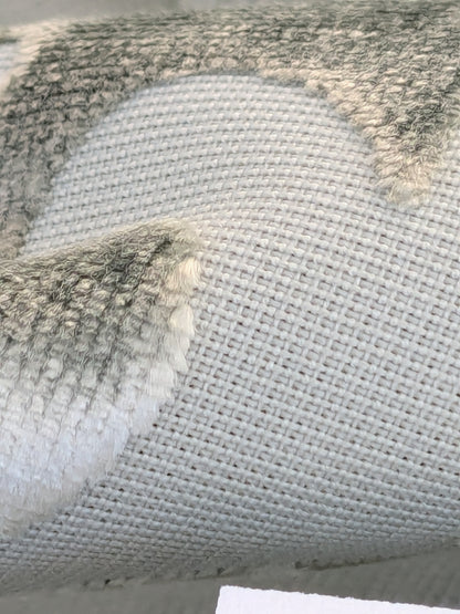 Designer Vienna Evening Viscose Cut Velvet - Silver Grey - By The Yard