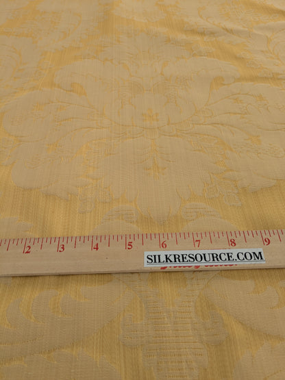 Bach Piano Salon Damask Renaissance Cotton Fabric - Gold - By The Yard