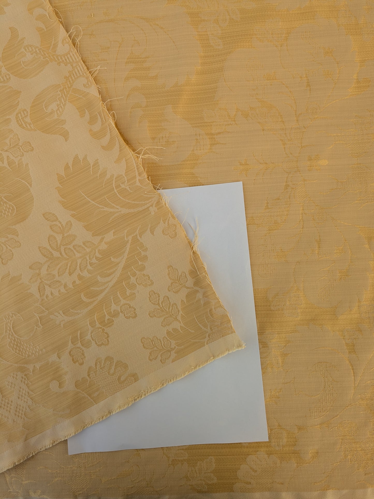 Bach Piano Salon Damask Renaissance Cotton Fabric - Gold - By The Yard