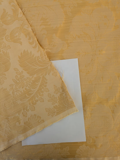 Bach Piano Salon Damask Renaissance Cotton Fabric - Gold - By The Yard