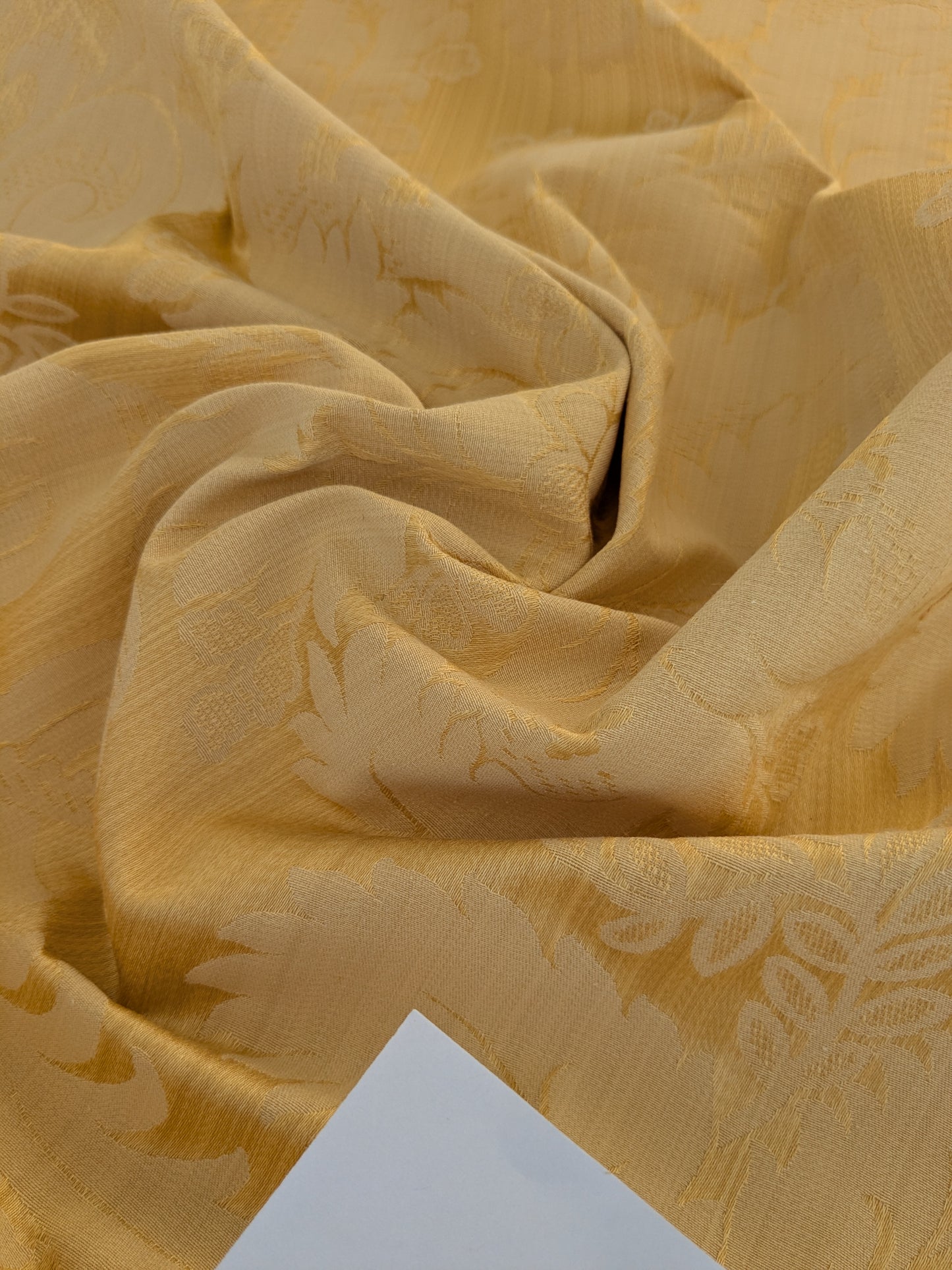 Bach Piano Salon Damask Renaissance Cotton Fabric - Gold - By The Yard