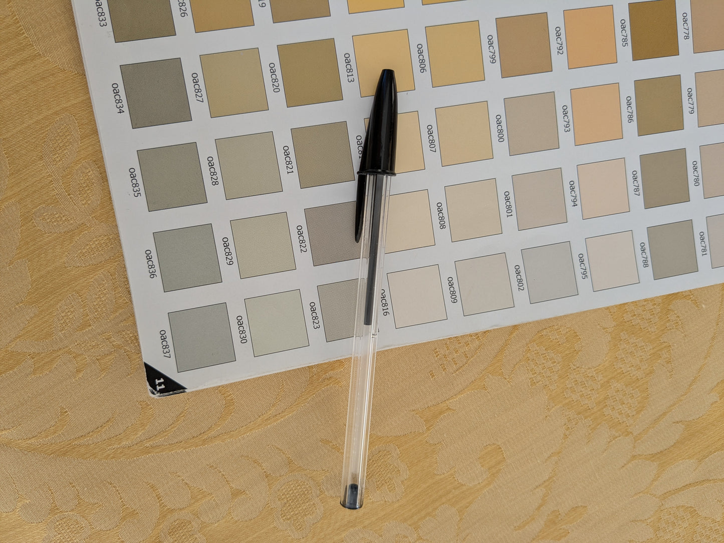 Bach Piano Salon Damask Renaissance Cotton Fabric - Gold - By The Yard