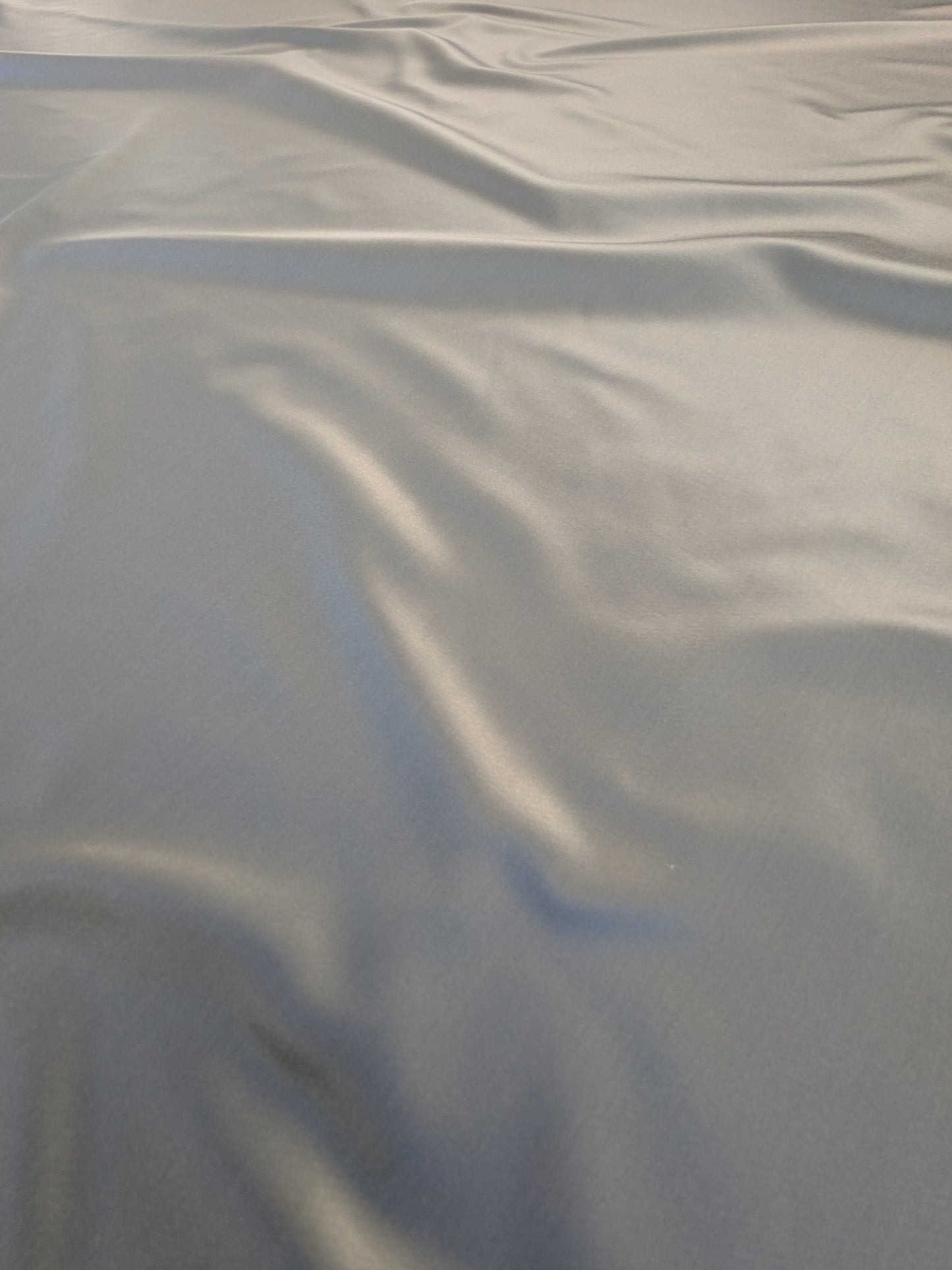 Mirror Lake Silk Satin with Cotton Smooth - Midnight Black - By The Yard