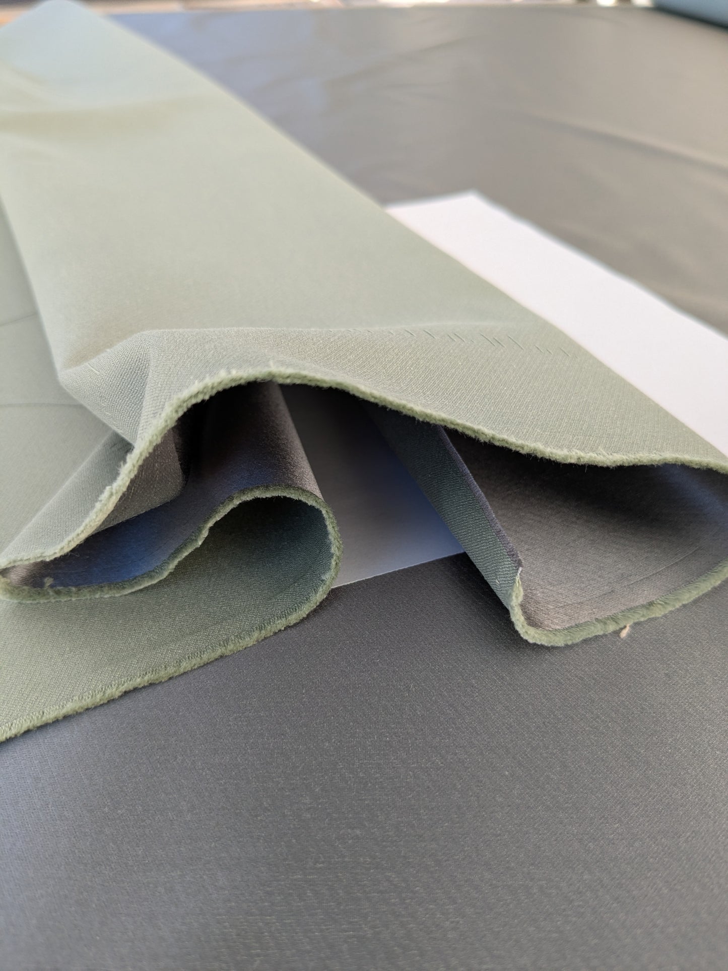 Mirror Lake Silk Satin with Cotton Smooth - Midnight Black - By The Yard