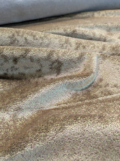 Mohair & Silk Velvet Seaweed Texture In Baked by Sun Tan Heavy Duty
