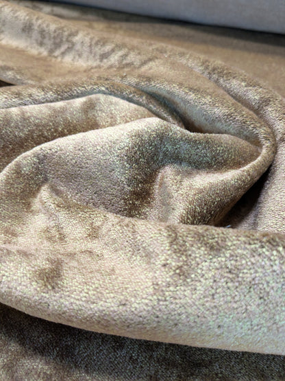 Mohair & Silk Velvet Seaweed Texture In Baked by Sun Tan Heavy Duty