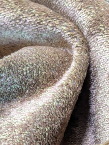 Mohair & Silk Velvet Seaweed Texture In Baked by Sun Tan Heavy Duty
