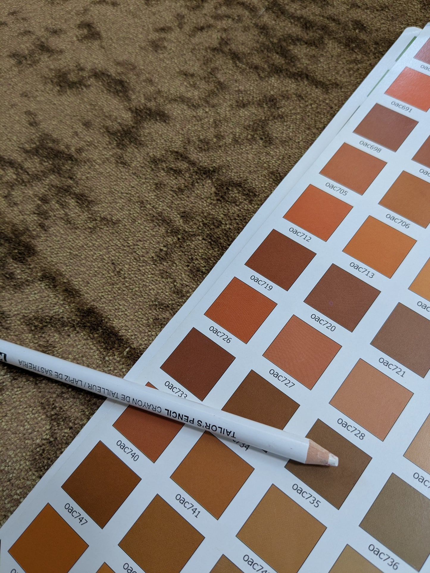 Mohair & Silk Velvet Seaweed Texture In Baked by Sun Tan Heavy Duty