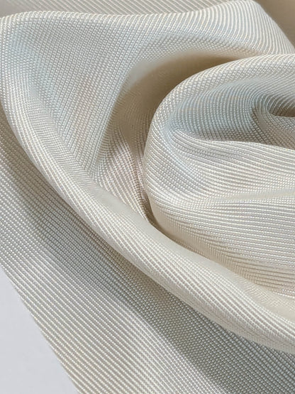 Corringham High End 100% Silk Faille White Ivory Thick Crisp MSRP USD 400+/yard