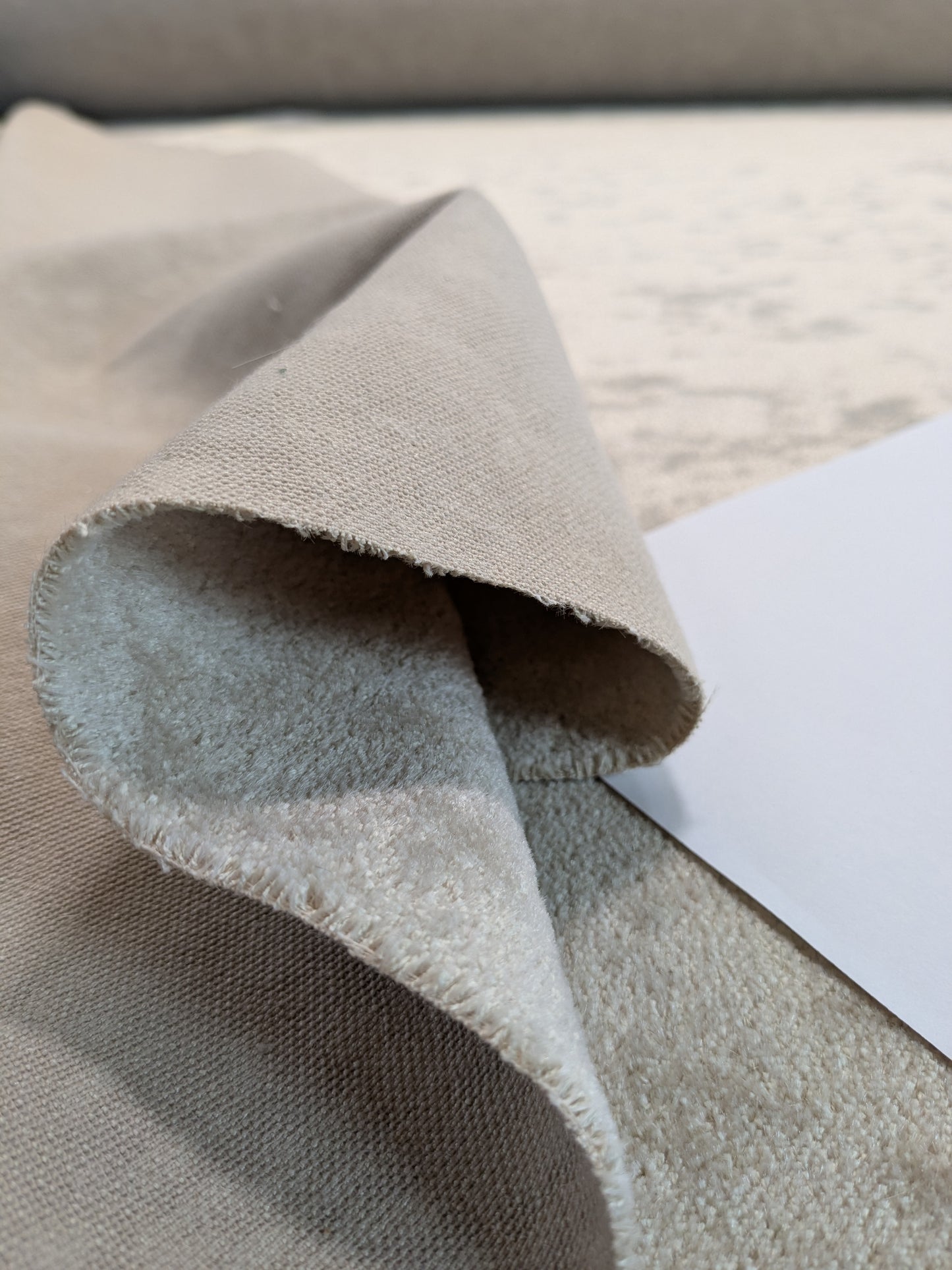 Mohair & Silk Velvet Seaweed Texture In Sandstone Heavy Duty