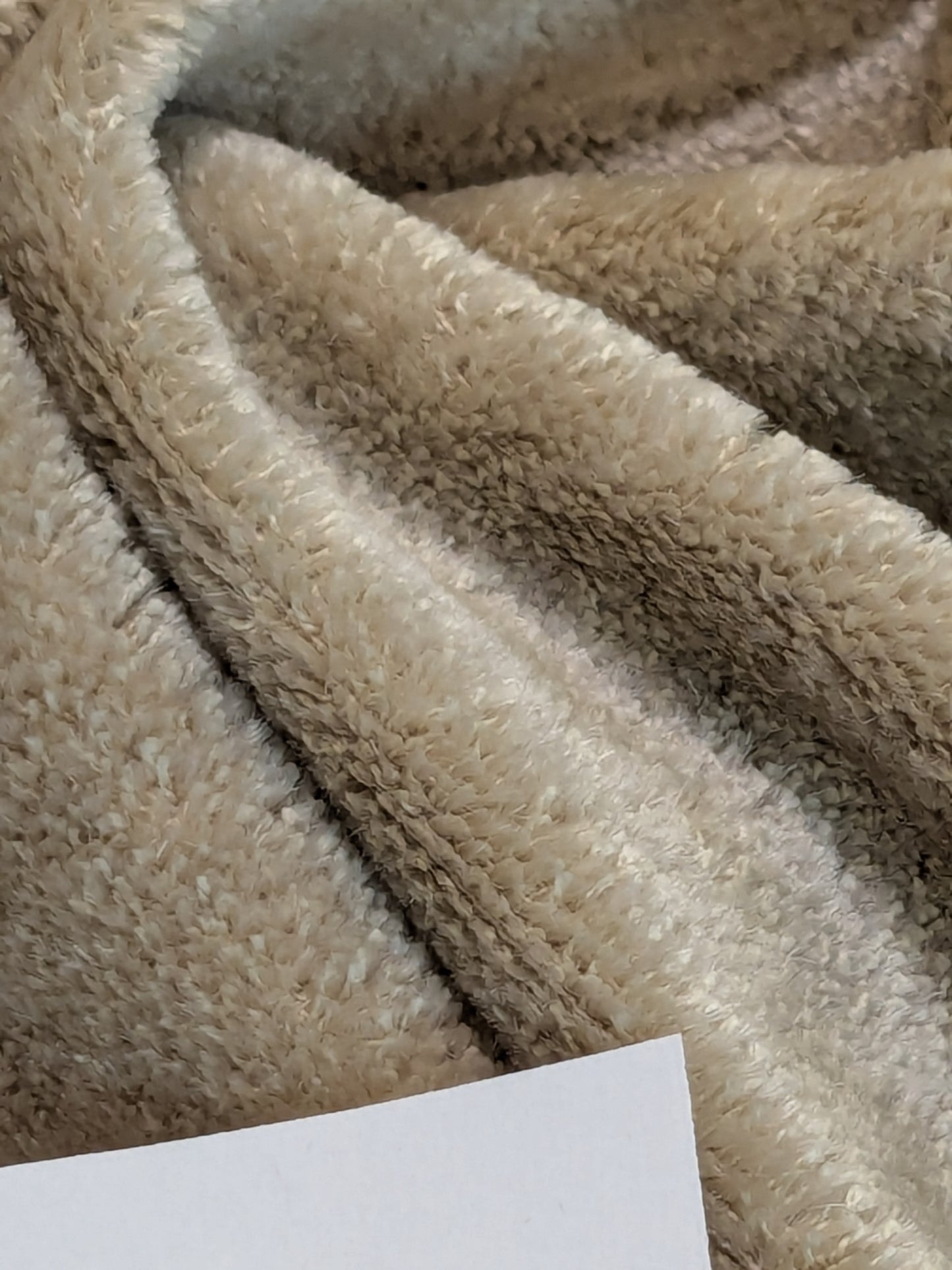 Mohair & Silk Velvet Seaweed Texture In Sandstone Heavy Duty