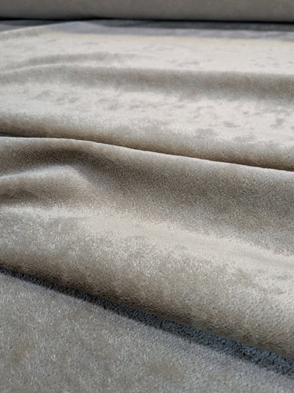Mohair & Silk Velvet Seaweed Texture In Sandstone Heavy Duty
