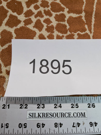 Tanzania Leopard Skin Velvet Tan Brown - By The Yard - MSRP USD365/y