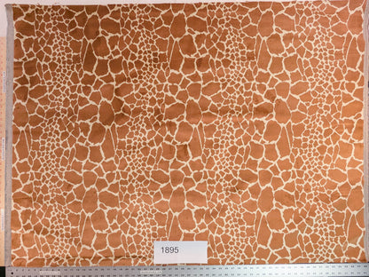 Tanzania Leopard Skin Velvet Tan Brown - By The Yard - MSRP USD365/y