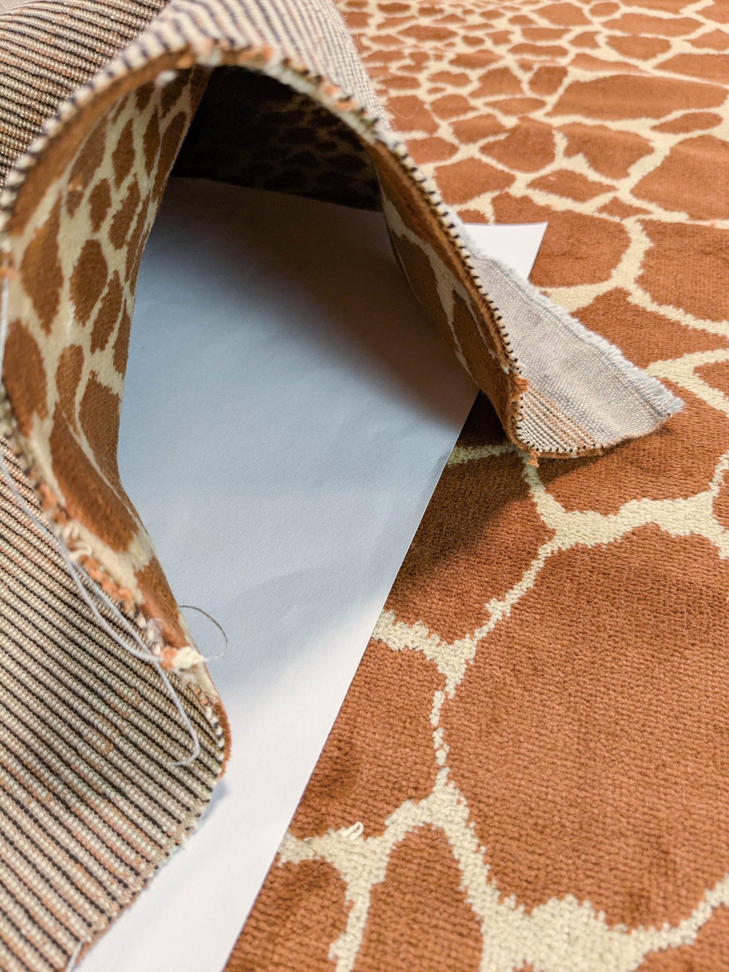 Tanzania Leopard Skin Velvet Tan Brown - By The Yard - MSRP USD365/y