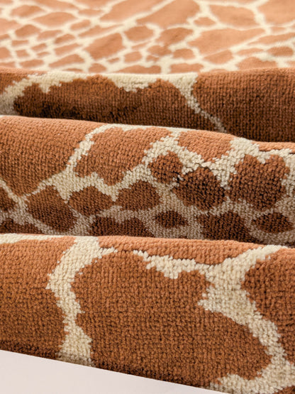 Tanzania Leopard Skin Velvet Tan Brown - By The Yard - MSRP USD365/y