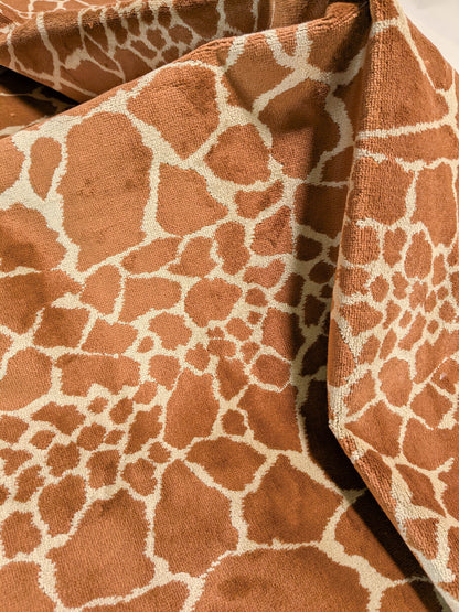 Tanzania Leopard Skin Velvet Tan Brown - By The Yard - MSRP USD365/y