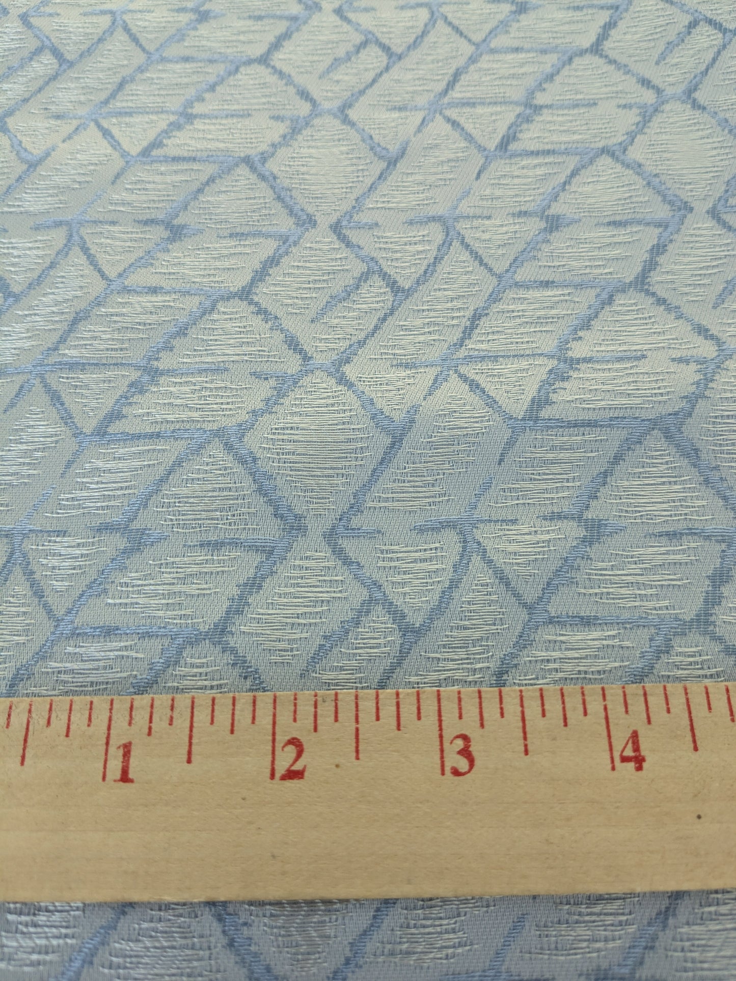 Scalamandre Grandy Light Blue Jacquard Texture Geometric Abstract Blue White -1.2 yards- MSRP USD280/y