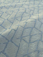 Scalamandre Grandy Light Blue Jacquard Texture Geometric Abstract Blue White -1.2 yards- MSRP USD280/y