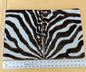 13" x 21" Scalamandre Zebra - Outdoor Brownk & White Zebra Skin Pattern Animal Skin MSRP USD 198
