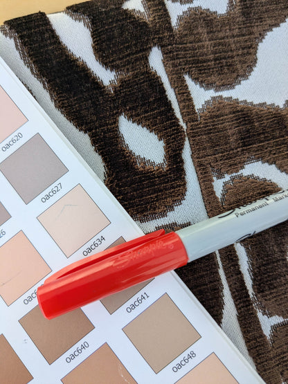 13" x 21" Scalamandre Zebra - Outdoor Brownk & White Zebra Skin Pattern Animal Skin MSRP USD 198