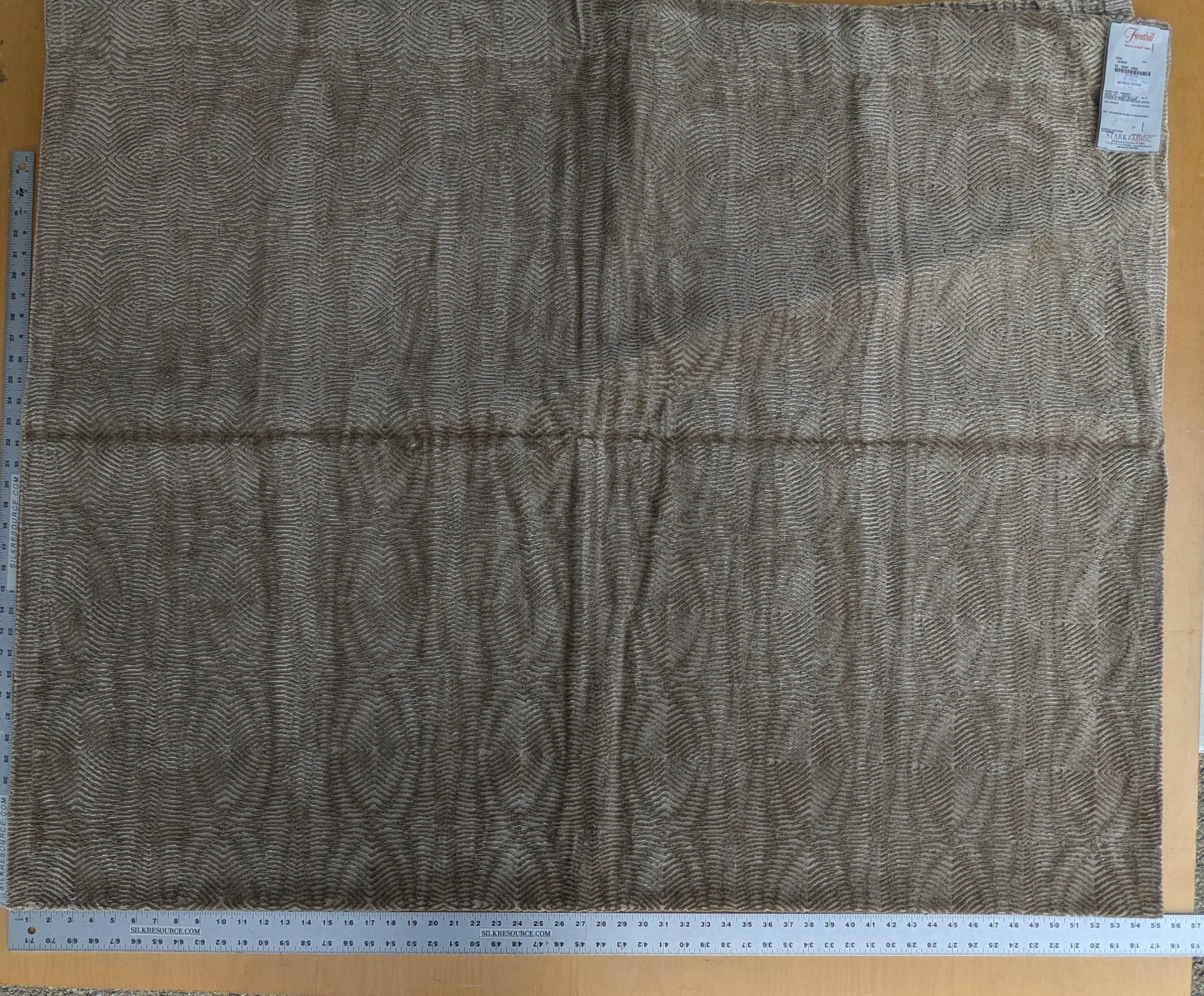 Scalamandre Fonthill Cava Desert Small Scare Texture Viscose Brown - 2.4 yards - MSRP USD392/y