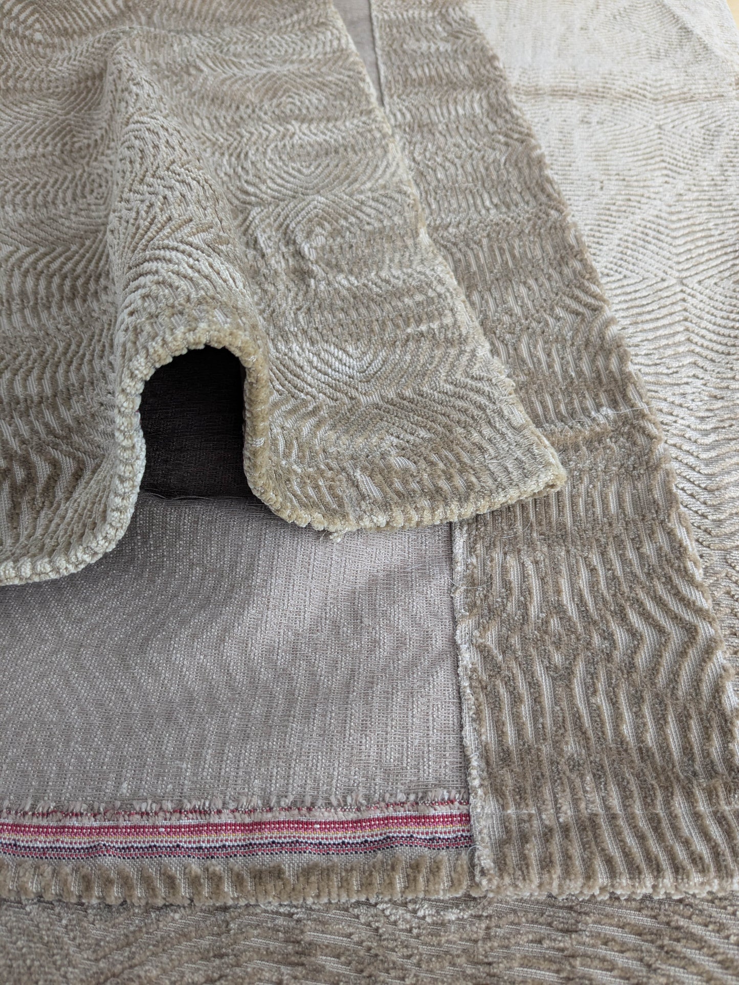 Scalamandre Fonthill Cava Desert Small Scare Texture Viscose Brown - 2.4 yards - MSRP USD392/y