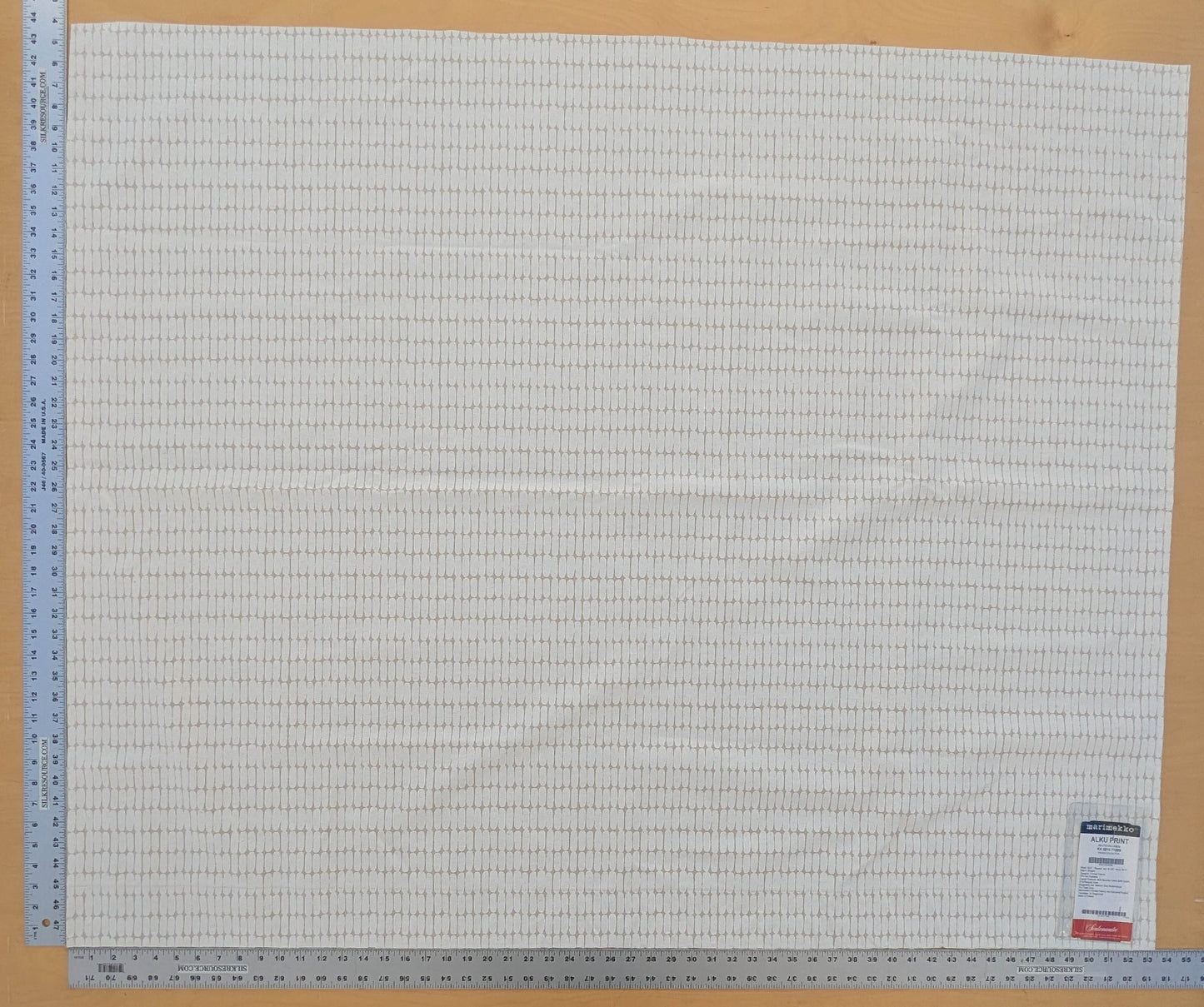 Scalamandre Marimekko Alku Print White on Linen Small Scale - 1.2yards