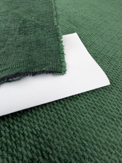 Scalamandre Stanford Chenille Dark Green  Cotton Rayon Heavy  Lush- Made in US- By The Yard