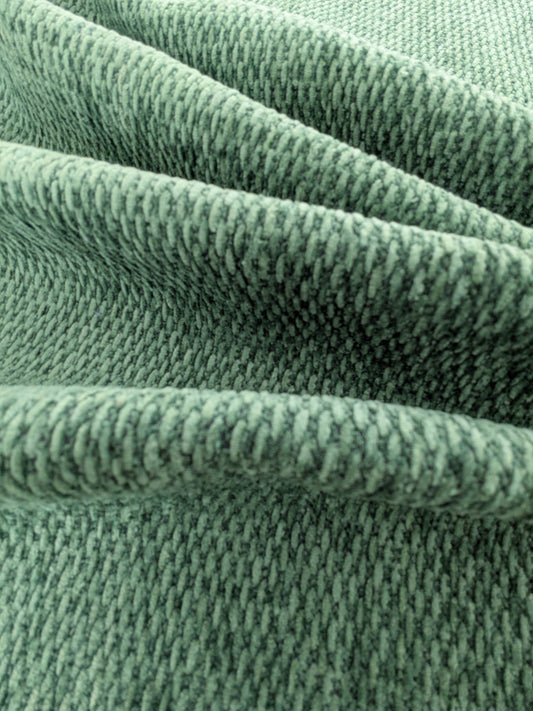 Scalamandre Stanford Chenille Dark Green  Cotton Rayon Heavy  Lush- Made in US- By The Yard
