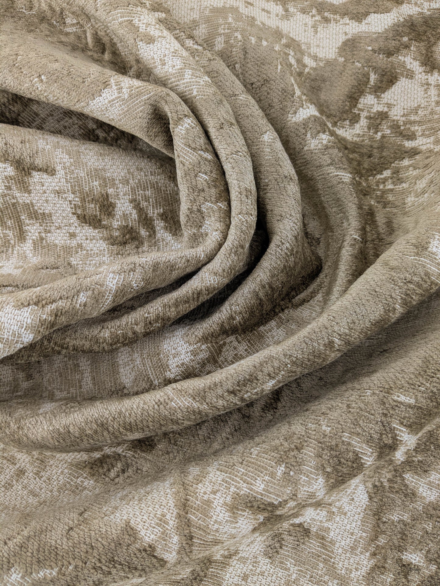 Scalamandre Amadeus Mushroom Floral Rayon Cotton - Brown Beige - By The Yard - MSRP USD 188/y